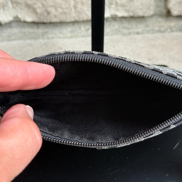 COACH VINTAGE Y2K MONOGRAM CANVAS & LEATHER WRISTLET MINI PURSE CLUTCH BLACK - Picture 11 of 11